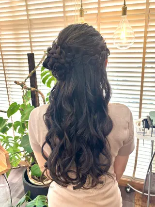 ロング ヘアアレンジ ヘアメイク＆着付け 福岡高宮mikuのヘアスタイル