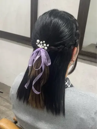 セミロング 💝艶髪ハイトーン 💝みさきのヘアスタイル