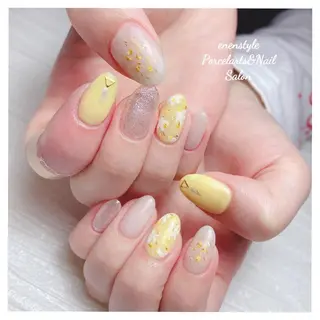 ミディアム ネイル 🐾enen style 🐾のネイルデザイン