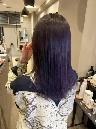 ロング カラー 谷岡 沙也佳のヘアスタイル