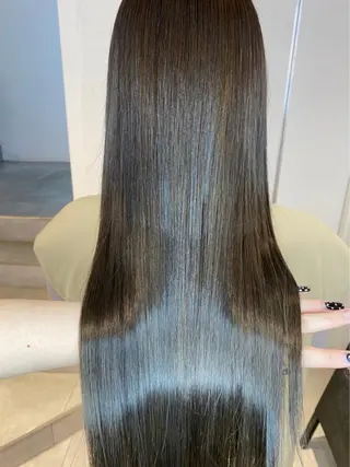 ロング ボブ/レイヤーカット 縮毛矯正/コウキ新宿のヘアスタイル