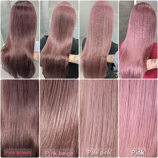 セミロング カラー ミルクティー特化 🌈島内　琢真🌈のヘアスタイル