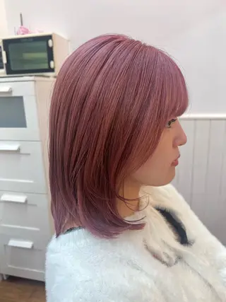 ミディアム カラー ✂︎HITOMI✂︎ 副店長のヘアスタイル