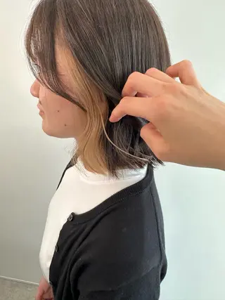 ショート カラー レイヤー/ナチュラル 💐nao.のヘアスタイル