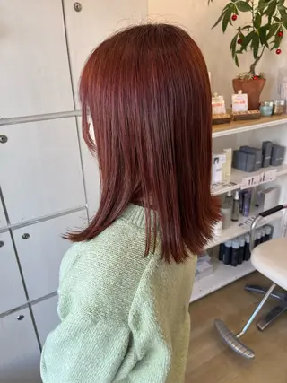 ミディアム カラー ejinbara /　Satsukiのヘアスタイル