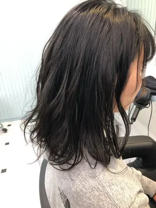 ミディアム カラー レイヤーボブ/ボブ 仲川和人のヘアスタイル