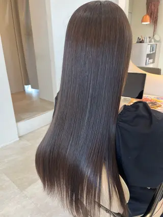 ロング 加藤 明香里のヘアスタイル