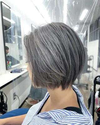 ショート 栄/久屋大通り/韓国 /透明感/横山🩵のヘアスタイル