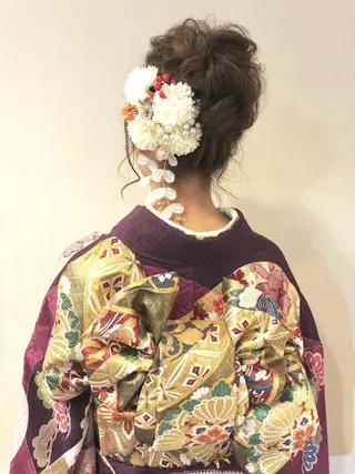 ロング ヘアアレンジ 平川 友希子のヘアスタイル
