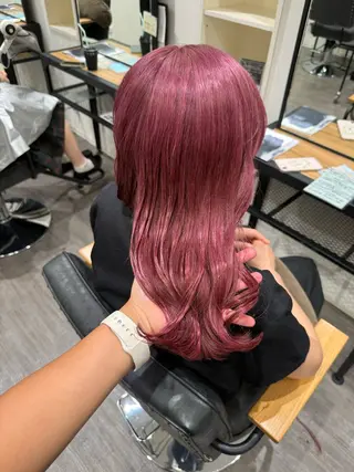 セミロング カラー 艶髪レイヤー上田 紗也🇰🇷💗のヘアスタイル