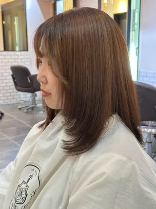 セミロング 似合わせひなた🐥 elima調布のヘアスタイル