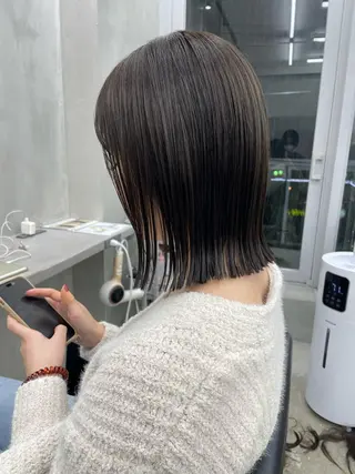 ミディアム カラー 👑ボブはお任せ ミヤノ👑のヘアスタイル