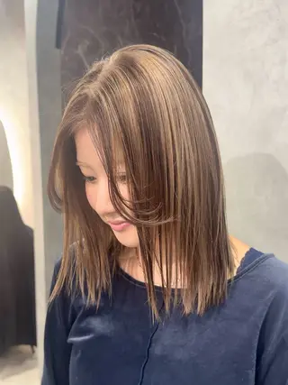 ロング カラー 色落ちまで盛れる 💟まなみのヘアスタイル
