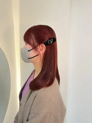 ロング カラー ヘアアレンジ 透明感カラー🩵 レイヤーカットYUIのヘアスタイル