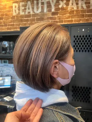 セミロング カラー パーマ ヘアアレンジ メンズ キッズ ネイル マツエク・マツパ アイブロウ 久木原 ゆりのヘアスタイル