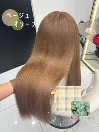 ロング カラー 新宿/韓国ヘア 中明度カラー/かやのヘアスタイル