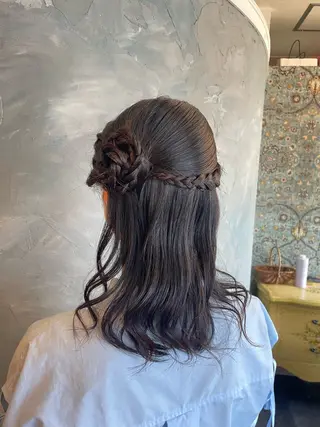 ヘアアレンジ hair make echo滿木あい花のヘアスタイル