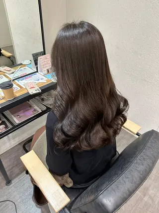 セミロング カラー 艶髪レイヤー上田 紗也🇰🇷💗のヘアスタイル