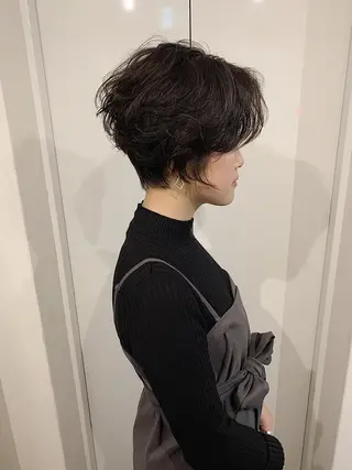 ショート カラー カラー特化サロン大阪 ルービック江坂/新城のヘアスタイル