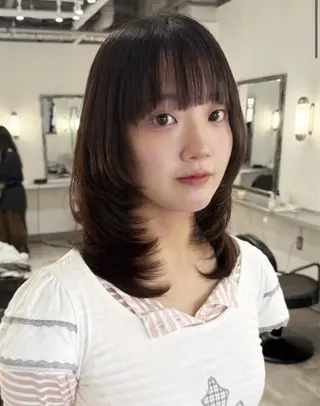 ミディアム 森田 あかりのヘアスタイル
