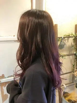 セミロング カラー 髪質改善ヘアケア 艶髪特化/上田のヘアスタイル