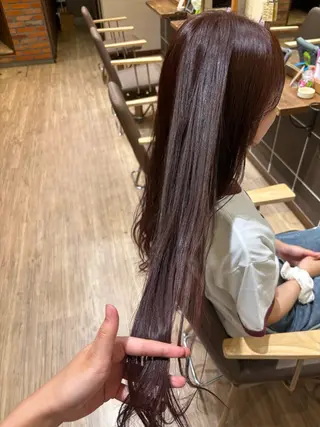 ロング カラー 吉村 優妃莉のヘアスタイル