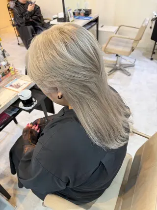 ミディアム カラー 派手髪/ハイトーン/ エクステ✨ユウキのヘアスタイル