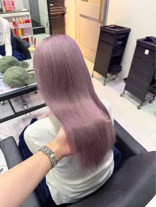 ロング カラー 🎀tomoka🎀 髪質改善/ハイトーンのヘアスタイル
