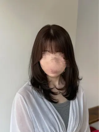 セミロング レイヤーカット🫧 /髪質改善✨TOWAのヘアスタイル