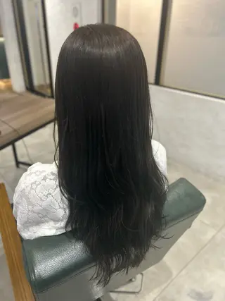 ロング カラー レイヤー/ハイトーン 艶感/ririkaのヘアスタイル