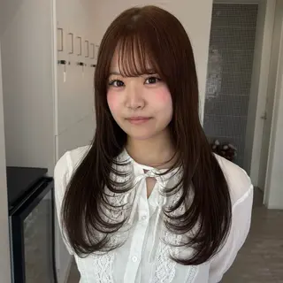 ロング 大人可愛い/韓国 レイヤー🎀まおのヘアスタイル
