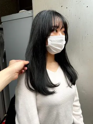 ロング カラー 髪質改善🪄 イルミナカラー岩谷のヘアスタイル