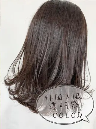 ミディアム (産休中)磯野 風香 ReCharme新保のヘアスタイル