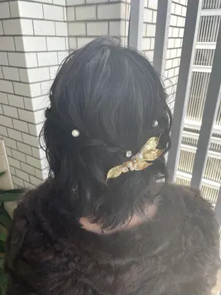 ミディアム カラー パーマ ヘアアレンジ メンズ キッズ ネイル マツエク・マツパ アイブロウ ヘアメイク10年から 美容師💄Anriのヘアスタイル