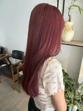 カラー 暖色カラー 奥村陽花のヘアスタイル