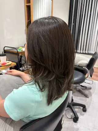 セミロング AKARI 京都美容師のヘアスタイル