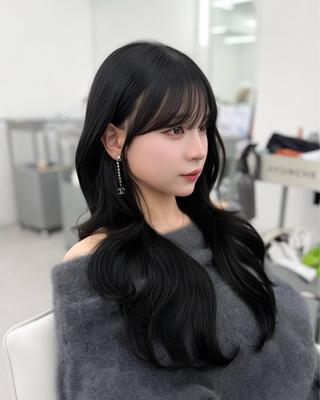 セミロング 前髪顔まわりカット 🌈中村海聖のヘアスタイル