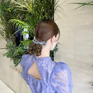 セミロング ヘアアレンジ 海外ネイル/ トレンドネイル/美波のネイルデザイン