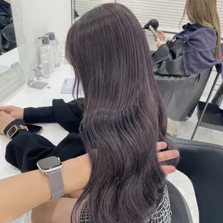 ロング カラー ヘアアレンジ 🫧モテる💗ダメー ジレスハイトーン🫧のヘアスタイル