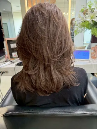 セミロング 透明感カラー／ 艶髪／たなべだいのヘアスタイル
