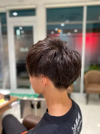 メンズ ハイトーン&透明感 カラー☘️片山優陽のヘアスタイル