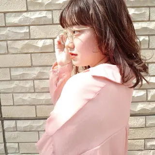 ミディアム カラー 髪質改善/ブリーチ 田代 龍我のヘアスタイル