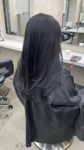 カラー ヘアアレンジ 🖤艶髪／髪質改善 横浜美容室／ゆりのヘアスタイル