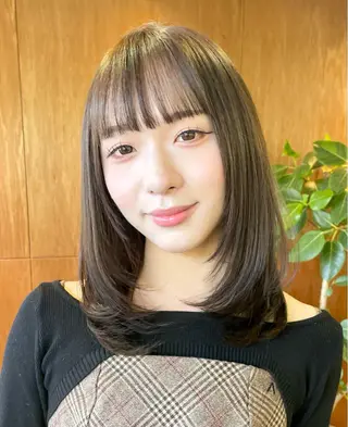 ミディアム yukii しまむら のぞみのヘアスタイル