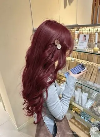 ロング カラー うる艶韓国スタイル 🤍りんのヘアスタイル