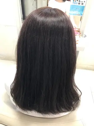セミロング カラー 【暖色カラー特化】 中山由梨のヘアスタイル