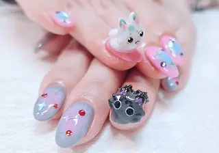 ネイル 手描きアート&推し活 🌟Wisteriaのネイルデザイン