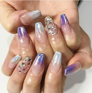 ネイル 渋谷/チップ長さ出し 👑アプレgel-xのネイルデザイン