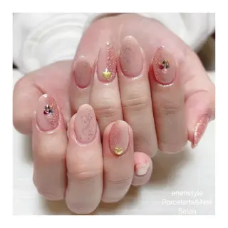 ミディアム ネイル 🐾enen style 🐾のネイルデザイン