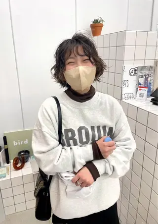 ショート パーマ 関 京磨のヘアスタイル